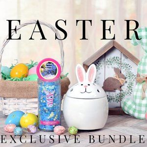 Egg-Static Easter Bunny Simmer Pot Bundle - Pink Zebra
